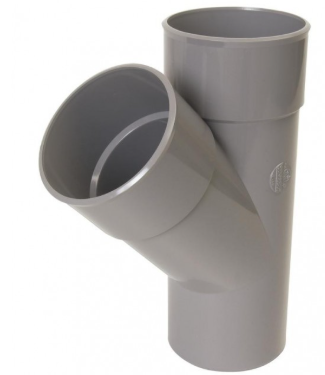 [NICBX14] Culotte et embranchement, 45°, mâle-femelle, Ø 125 mm, PVC à coller